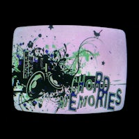a tv with the words chord memories on it
