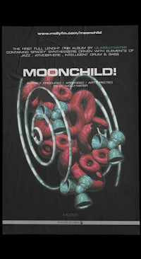 a black blanket with the words moonchild on it