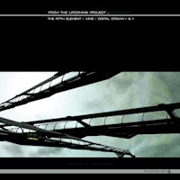 a black and white image of a futuristic bridge